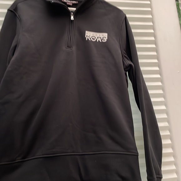 Michael Kors Half Zip Up Sweatshirt jacket top quarter zip long sleeve relaxed - Picture 6 of 8